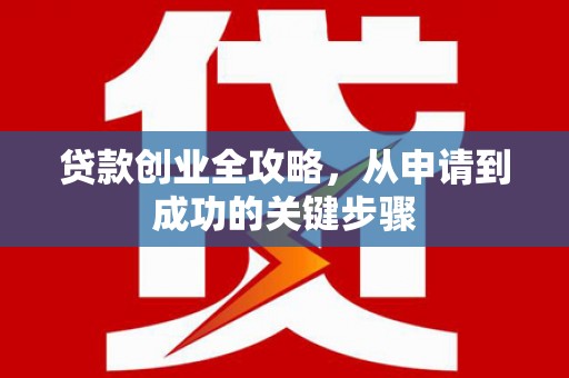 盘龙贷款创业全攻略，从申请到成功的关键步骤