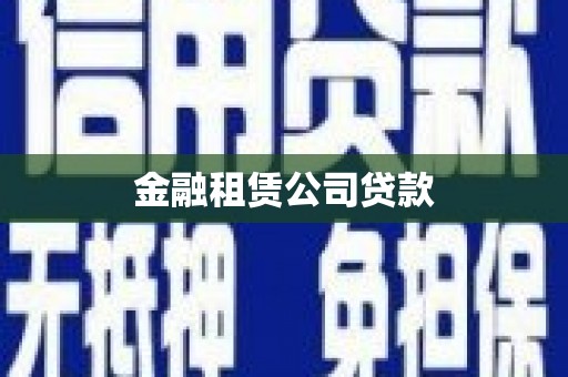 盘龙金融租赁公司贷款