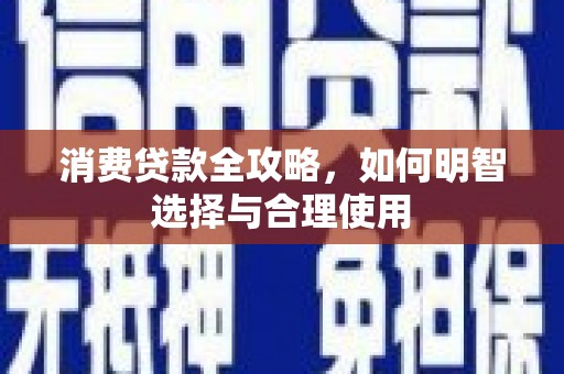 盘龙消费贷款全攻略，如何明智选择与合理使用