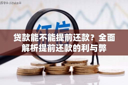 盘龙贷款能不能提前还款？全面解析提前还款的利与弊