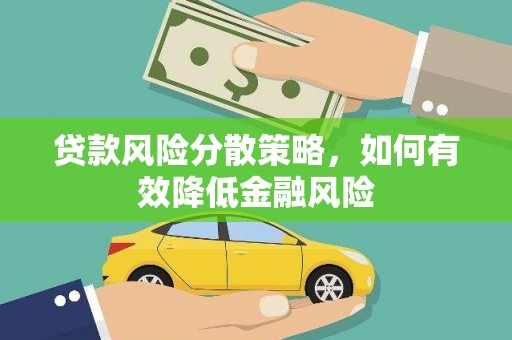 盘龙贷款风险分散策略，如何有效降低金融风险