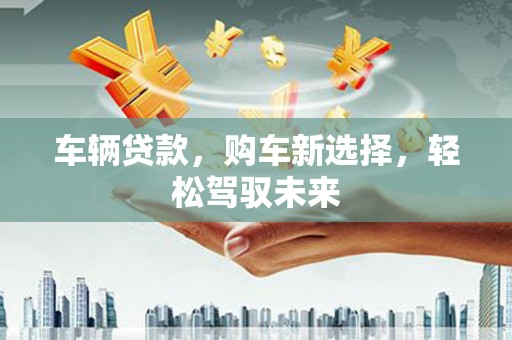 盘龙车辆贷款，购车新选择，轻松驾驭未来