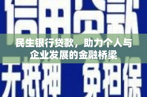 盘龙民生银行贷款，助力个人与企业发展的金融桥梁