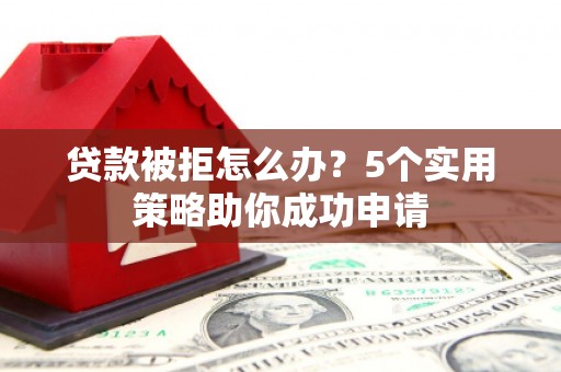 盘龙贷款被拒怎么办？5个实用策略助你成功申请