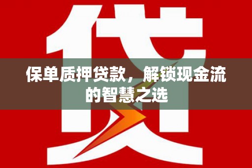 盘龙保单质押贷款，解锁现金流的智慧之选