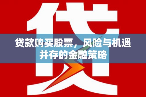 盘龙贷款购买股票，风险与机遇并存的金融策略